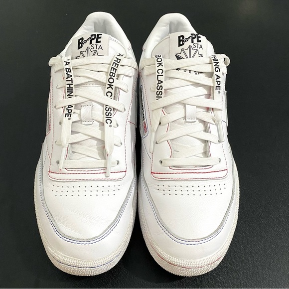 Bape A Bathing Ape Reebok Club C 85 Sneakers Rare OG Collaboration - Picture 5 of 13